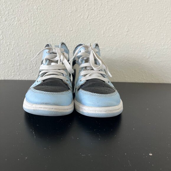 Nike Kids Air Jordan 1 Mid Ice Shoes Sneakers Size 13C Style 640737-401 - Picture 4 of 11